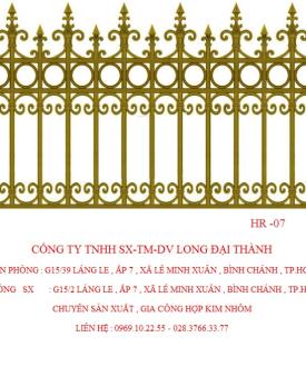 H&Agrave;NG R&Agrave;O HỢP KIM NH&Ocirc;M HR-07
