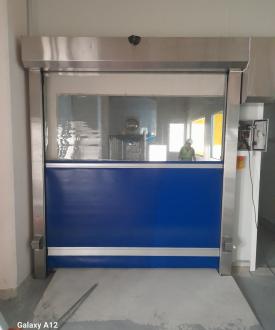 CỬA CUỐN NHANH M&Agrave;U XANH 02
