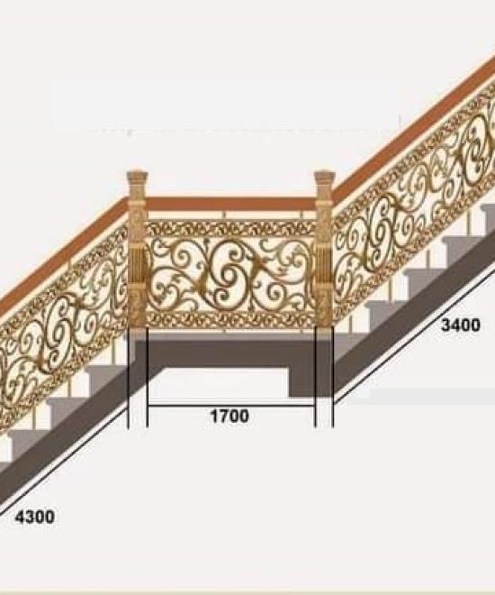 CẦU THANG NH&Ocirc;M Đ&Uacute;C CT-22