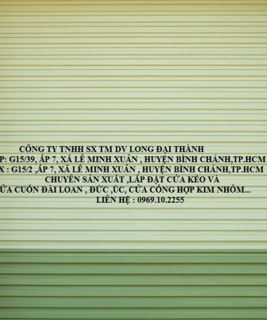 CỬA CUỐN &Uacute;C M&Agrave;U XANH
