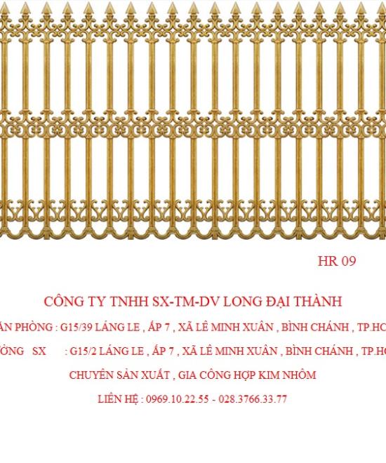 H&Agrave;NG R&Agrave;O HỢP KIM NH&Ocirc;M HR-09