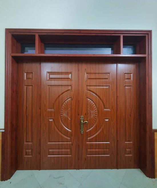 CỬA NH&Ocirc;M V&Acirc;N GỖ 4 C&Aacute;NH 06